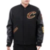 Cleveland-Cavaliers-Pro-Standard-Classic-Black-Wool-And-Leather-Varsity-Jacket-1
