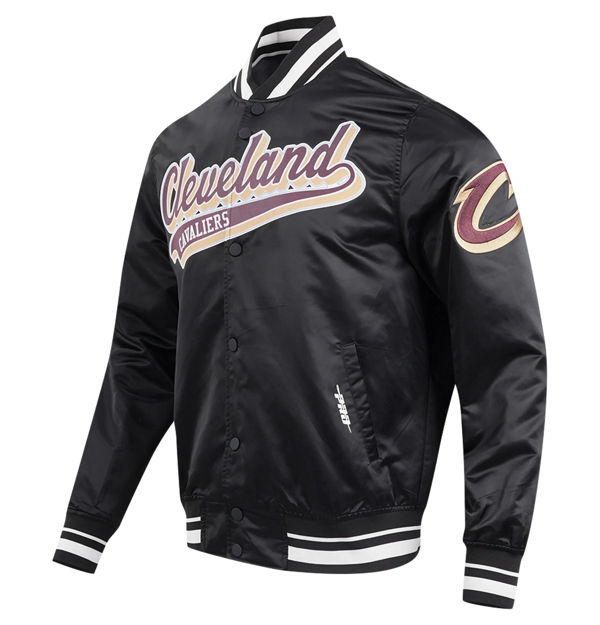 Cleveland-Cavaliers-Pro-Standard-Script-Tail-Black-Satin-Varsity-Jacket-1