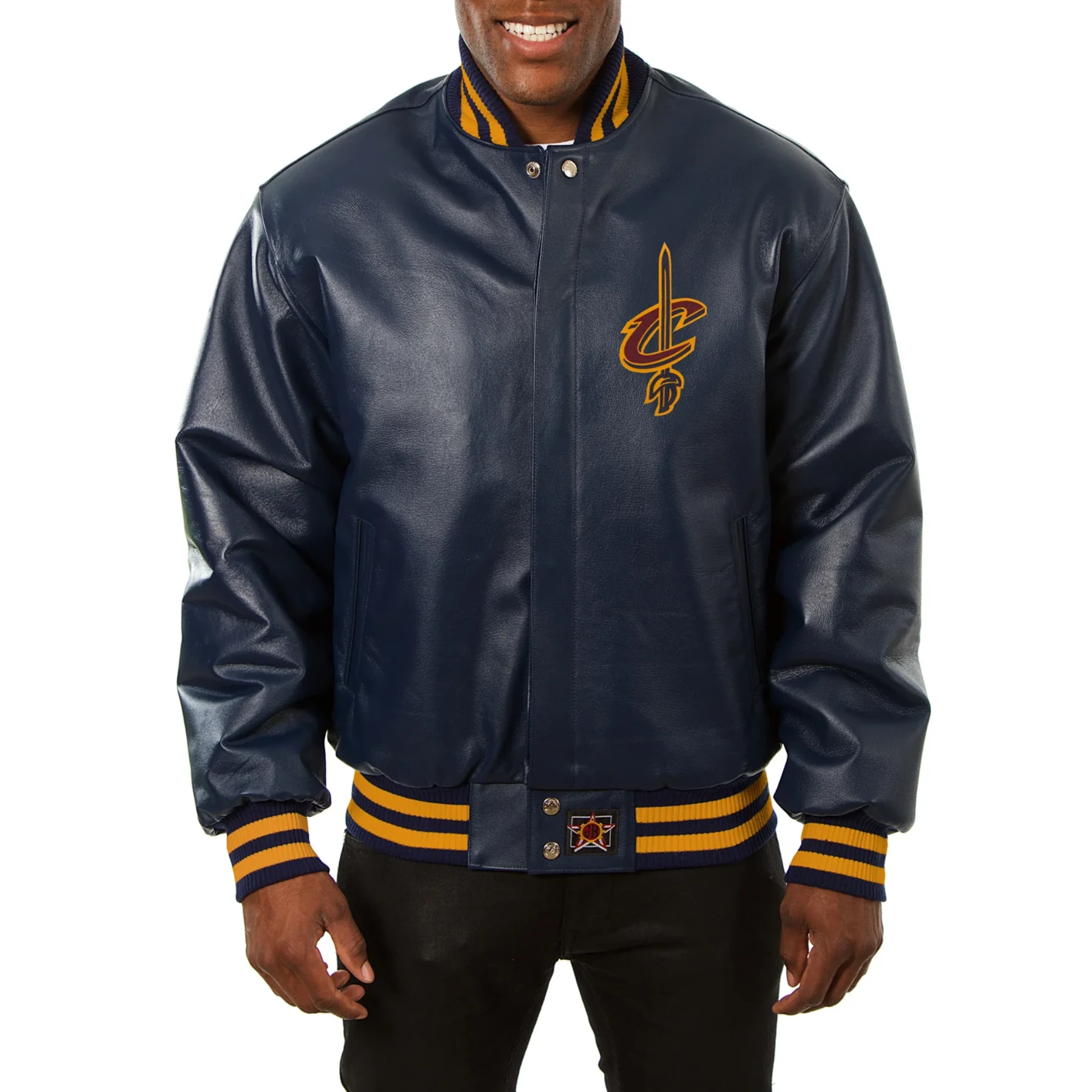 Cleveland-Cavaliers-Real-Leather-Varsity-Jacket-Navy-1