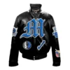 Dallas-Mavericks-Jeff-Hamilton-Full-Leather-Puffer-Old-English-Jacket-Black-1
