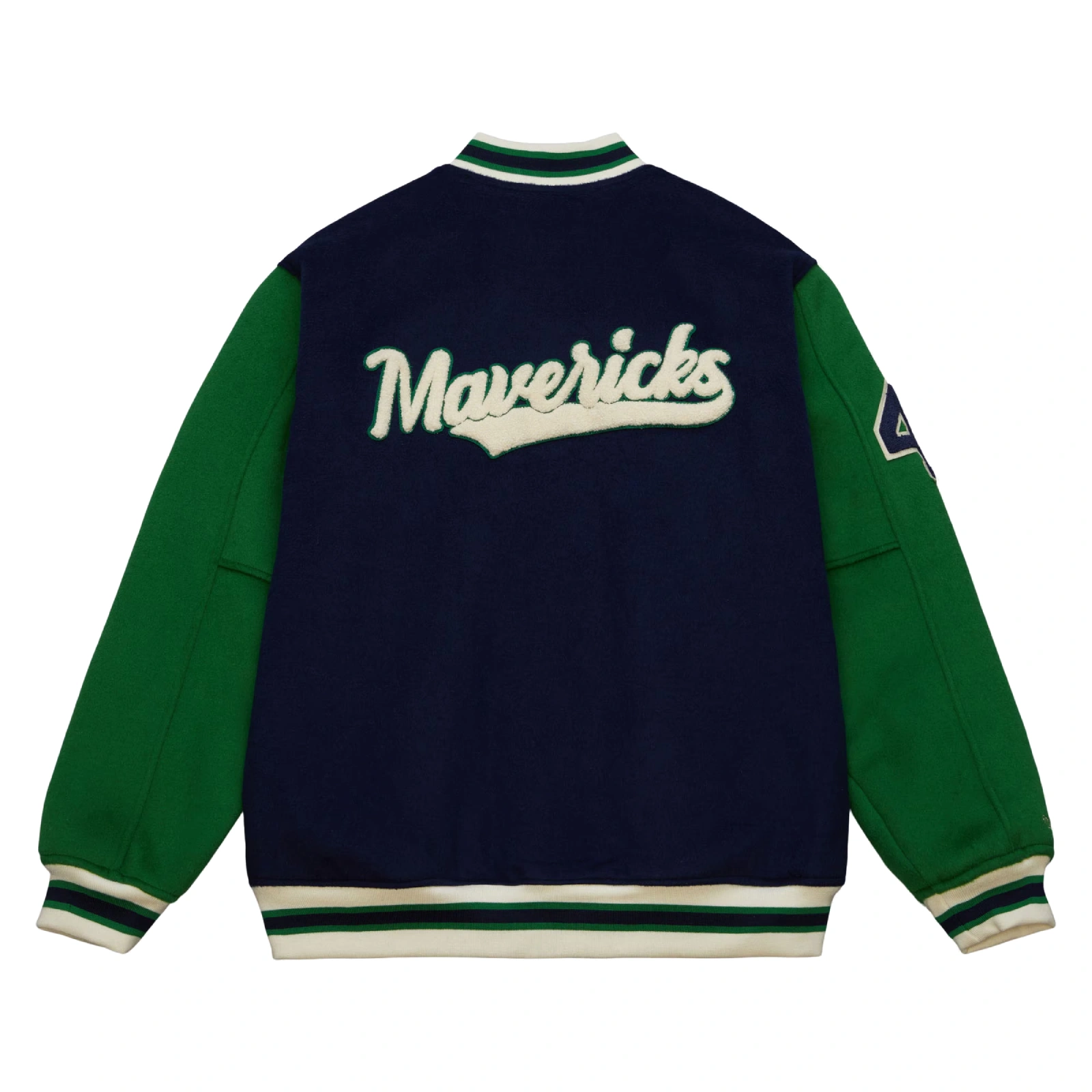 Dallas-Mavericks-Name-Number-Team-Legacy-Full-Snap-Varsity-Jacket-Navy-Green-2