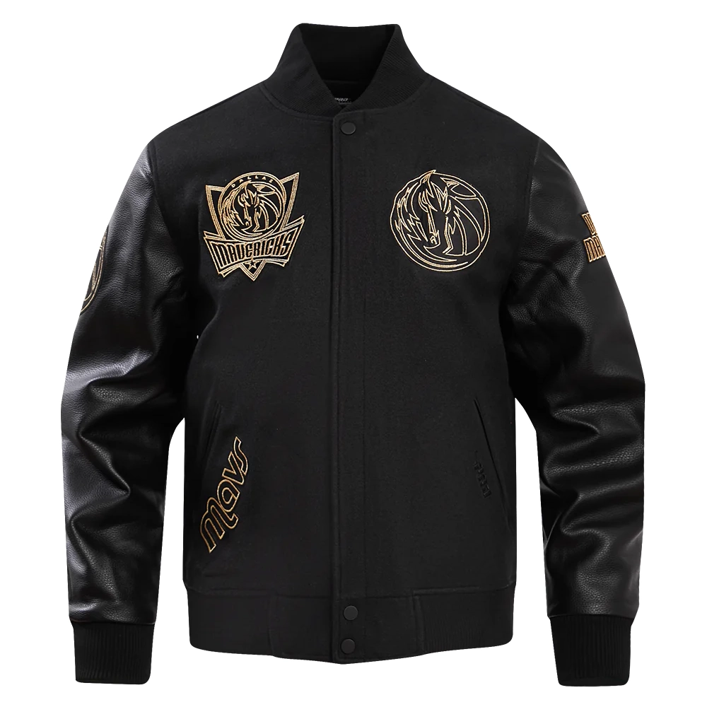 Dallas-Mavericks-Pro-Standard-Black-And-Gold-Varsity-Jacket-2