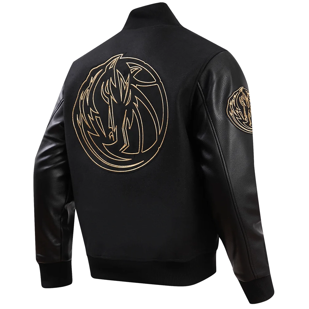 Dallas-Mavericks-Pro-Standard-Black-And-Gold-Varsity-Jacket-3