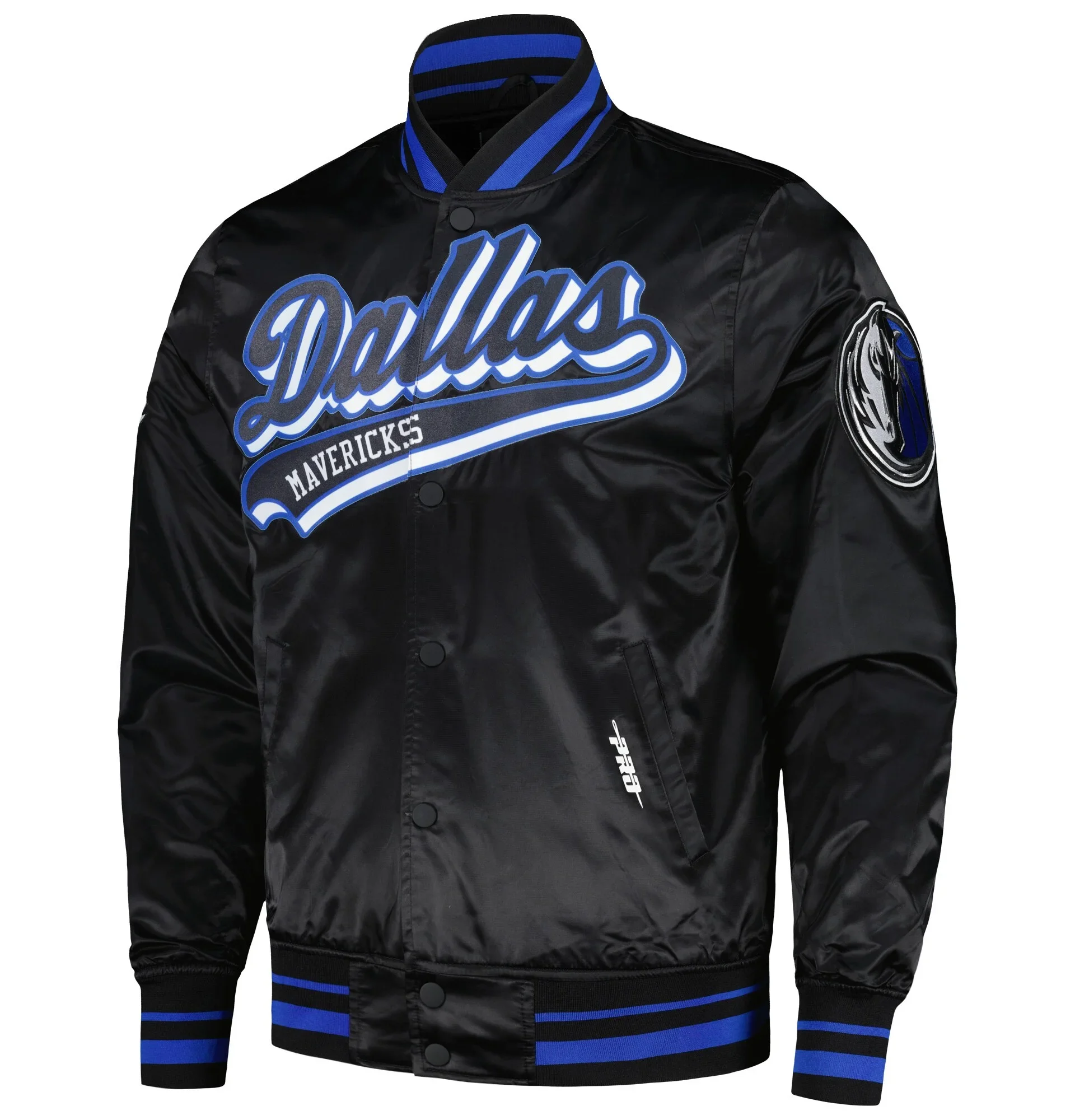 Dallas-Mavericks-Pro-Standard-Script-Tail-Black-Wool-And-Leather-Varsity-Jacket-1