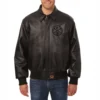 Denver-Nuggets-Full-Leather-Bomber-Varsity-Jacket-Black-1
