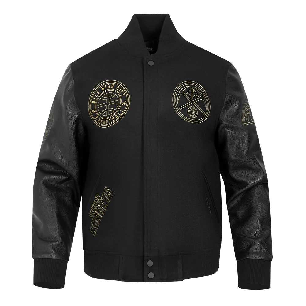 Denver-Nuggets-Pro-Standard-Black-And-Gold-Varsity-Jacket-2