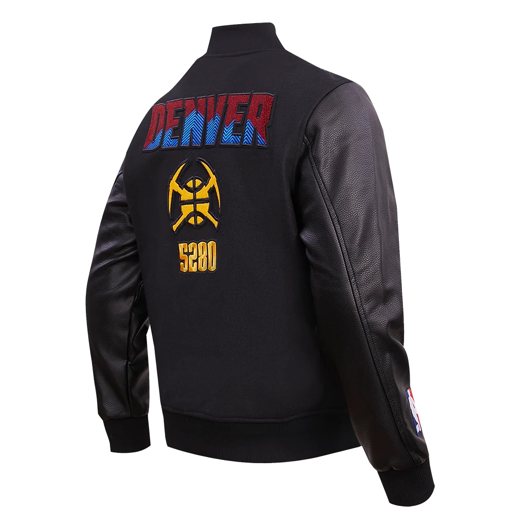 Denver-Nuggets-Pro-Standard-Chest-Mile-High-Wool-And-Leather-Varsity-Jacket-3