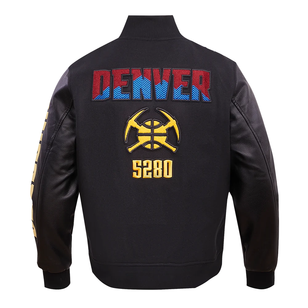 Denver-Nuggets-Pro-Standard-Chest-Mile-High-Wool-And-Leather-Varsity-Jacket-4