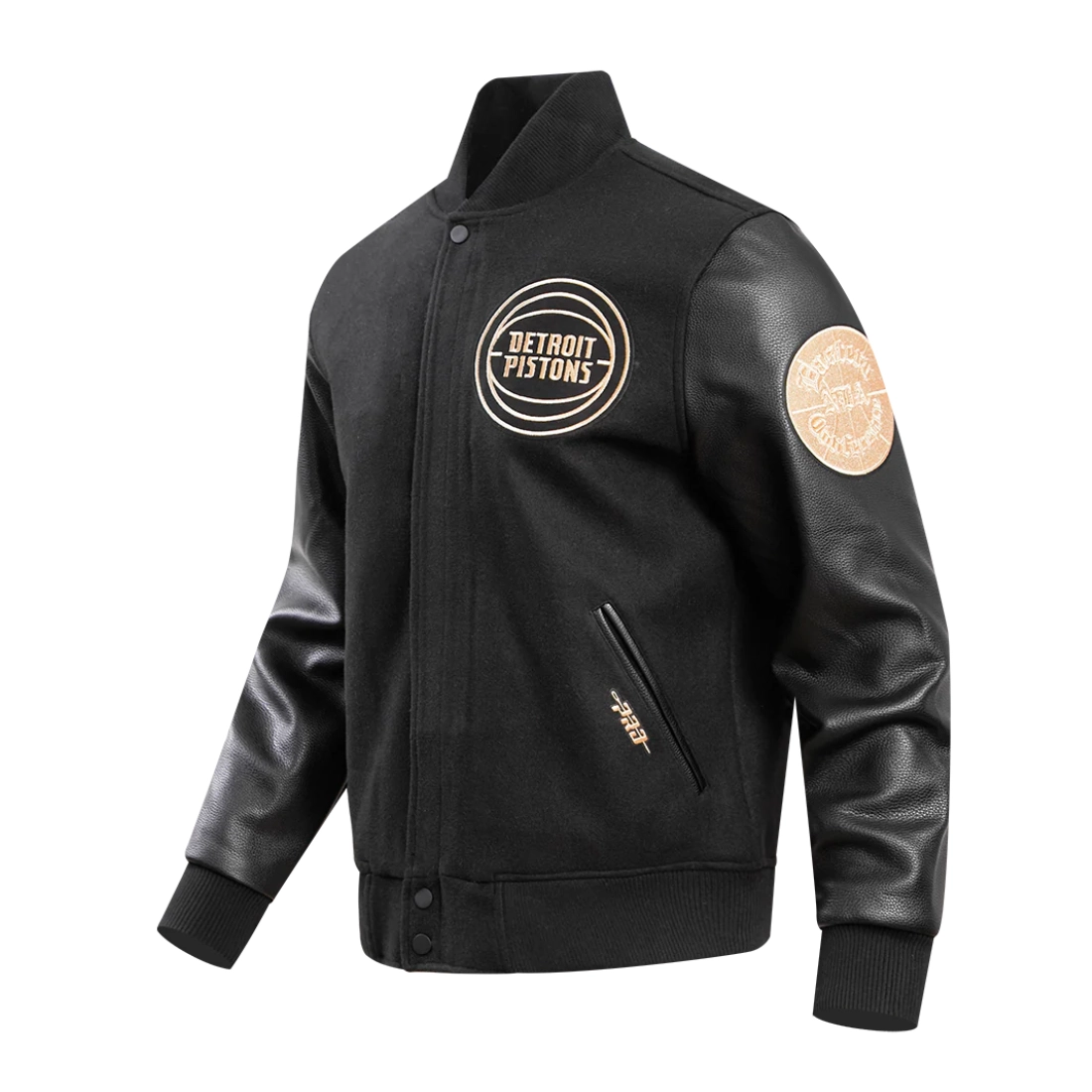 Detroit-Pistons-Black-Gold-Wool-Leather-Varsity-Jacket-Black-2