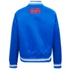Detroit-Pistons-Script-Tail-Womens-Full-Snap-Satin-Varsity-Jacket-Blue-3