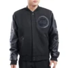 Detroit-Pistons-Triple-Black-Wool-Leather-Varsity-Jacket