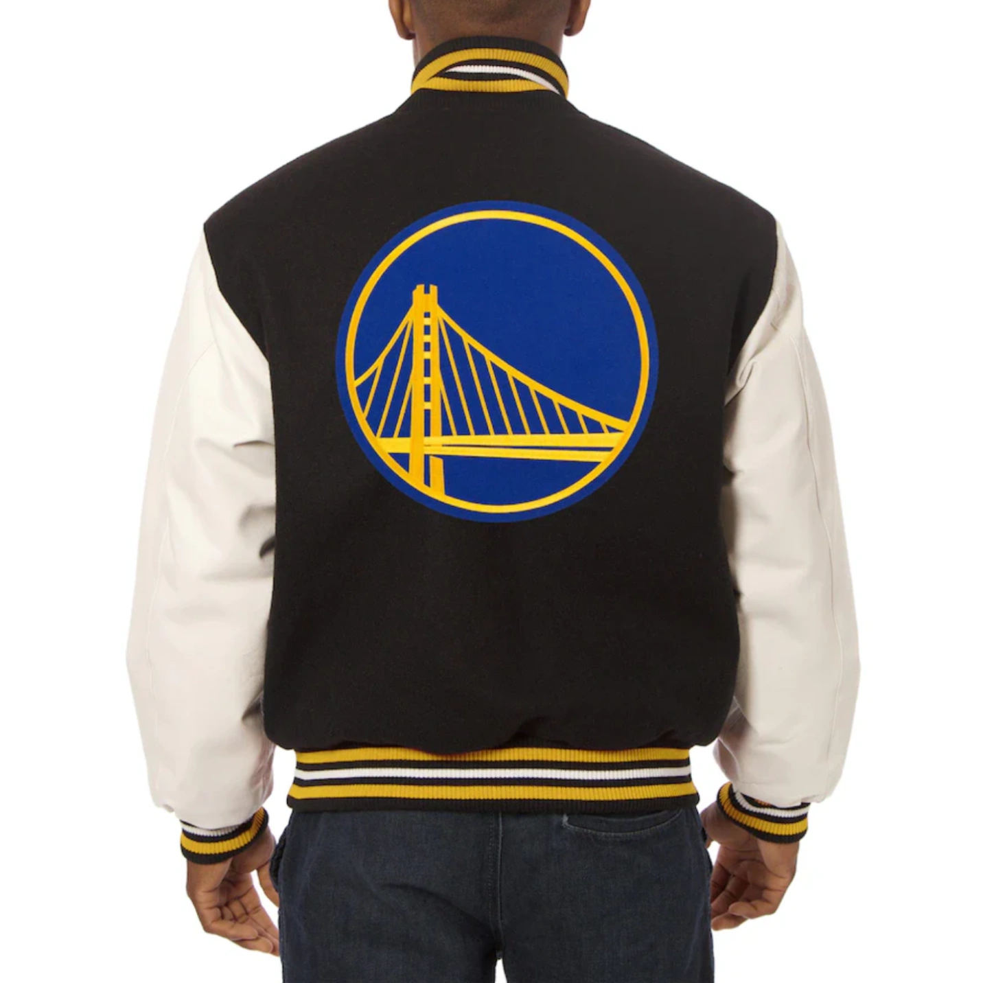 Golden-State-Warriors-Domestic-Two-Tone-Wool-and-Leather-Jacket-Black-White-2