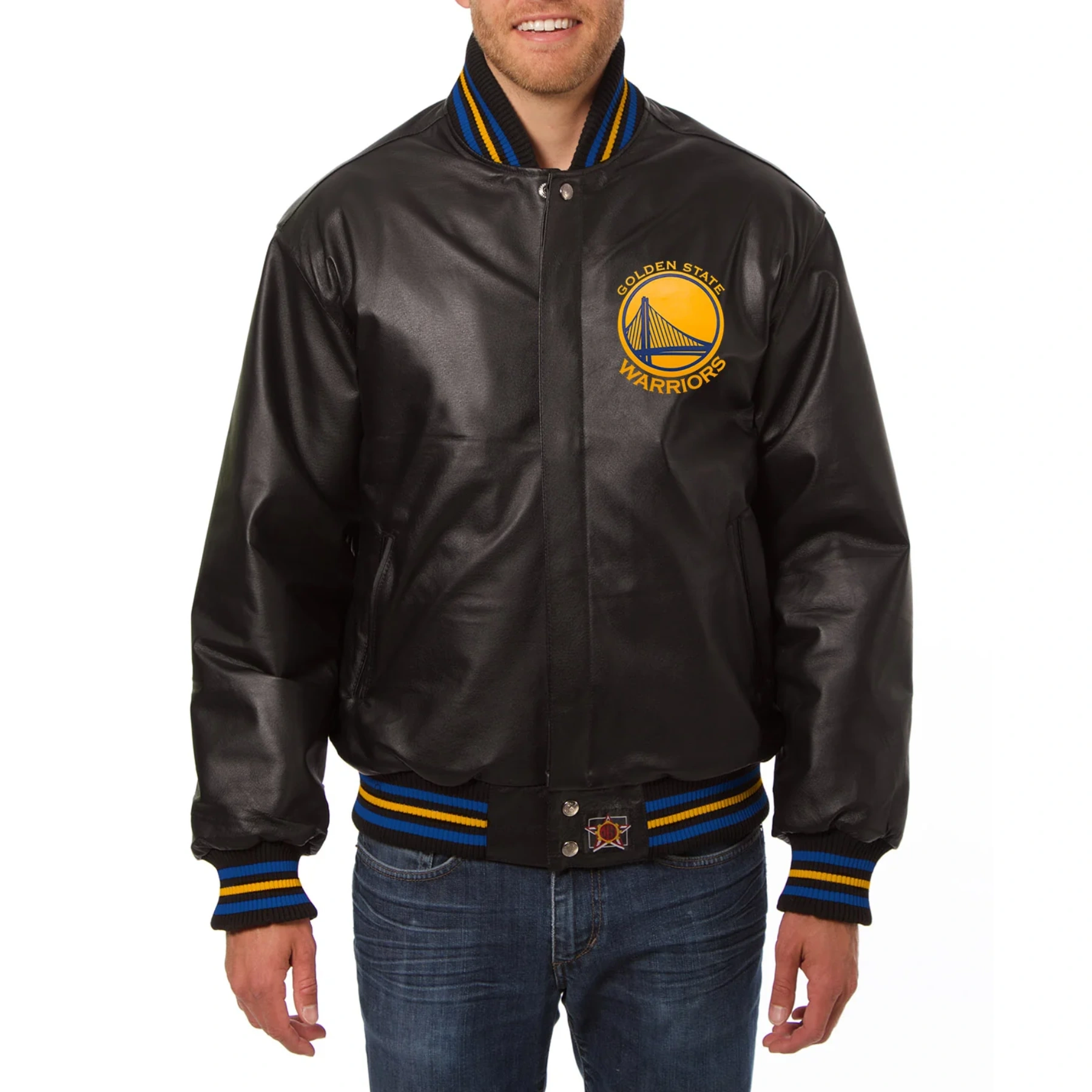 Golden-State-Warriors-Leather-Varsity-Jacket-Black-1