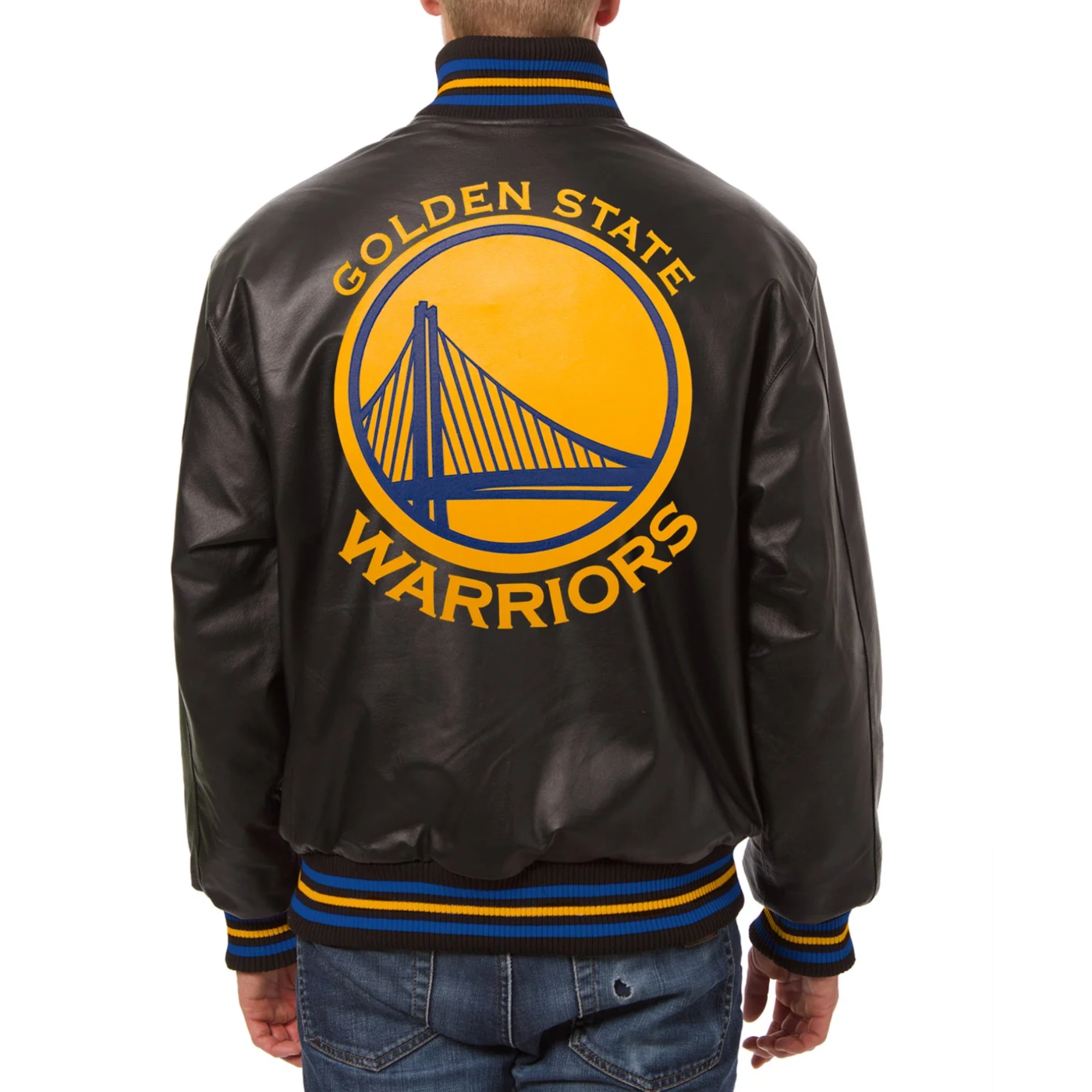 Golden-State-Warriors-Leather-Varsity-Jacket-Black-2