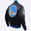 Golden-State-Warriors-Pro-Standard-Script-Tail-Black-Satin-Varsity-Jacket-3