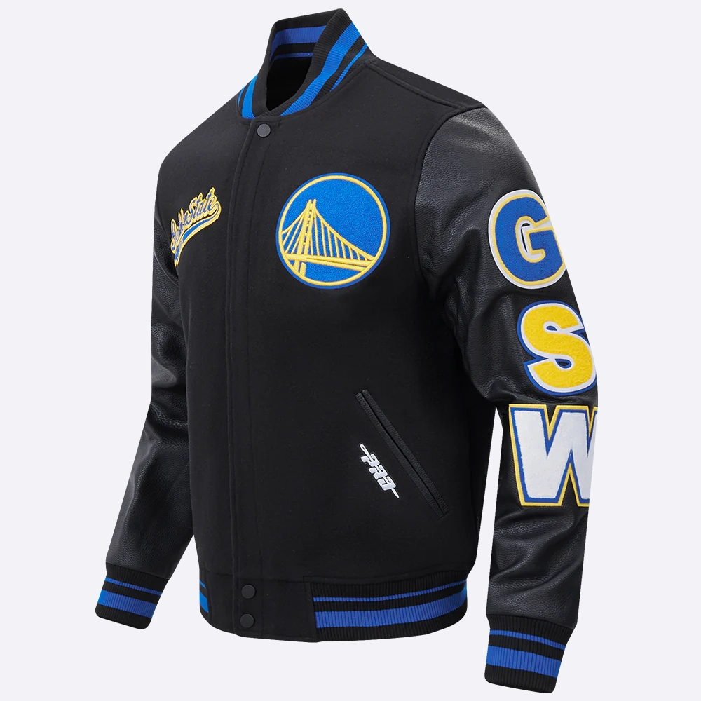 Golden-State-Warriors-Pro-Standard-Script-Tail-Black-Varsity-Jacket-1
