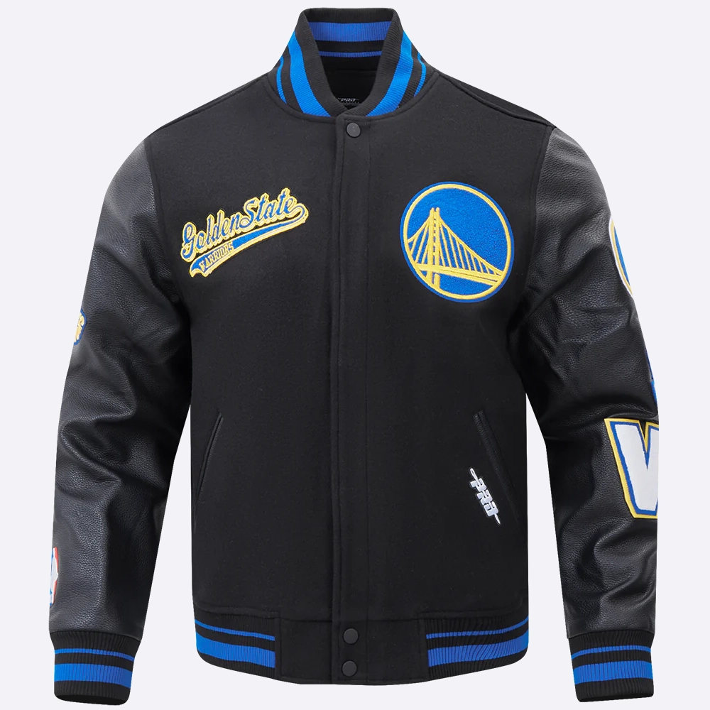 Golden-State-Warriors-Pro-Standard-Script-Tail-Black-Varsity-Jacket-2