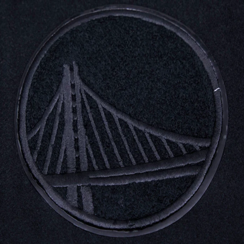Golden-State-Warriors-Pro-Standard-Triple-Black-Varsity-Jacket-5