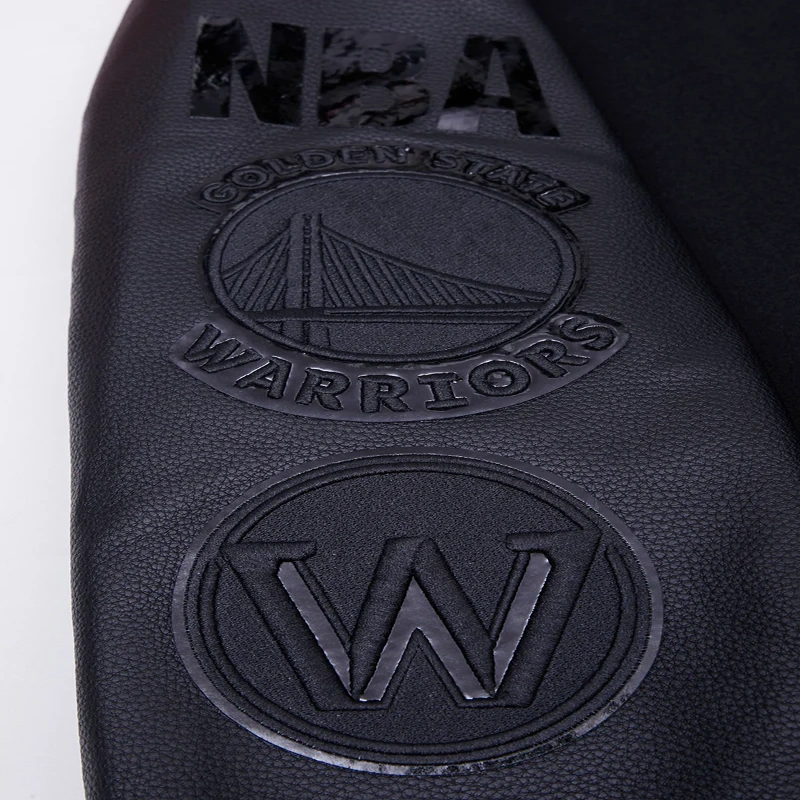 Golden-State-Warriors-Pro-Standard-Triple-Black-Varsity-Jacket-7