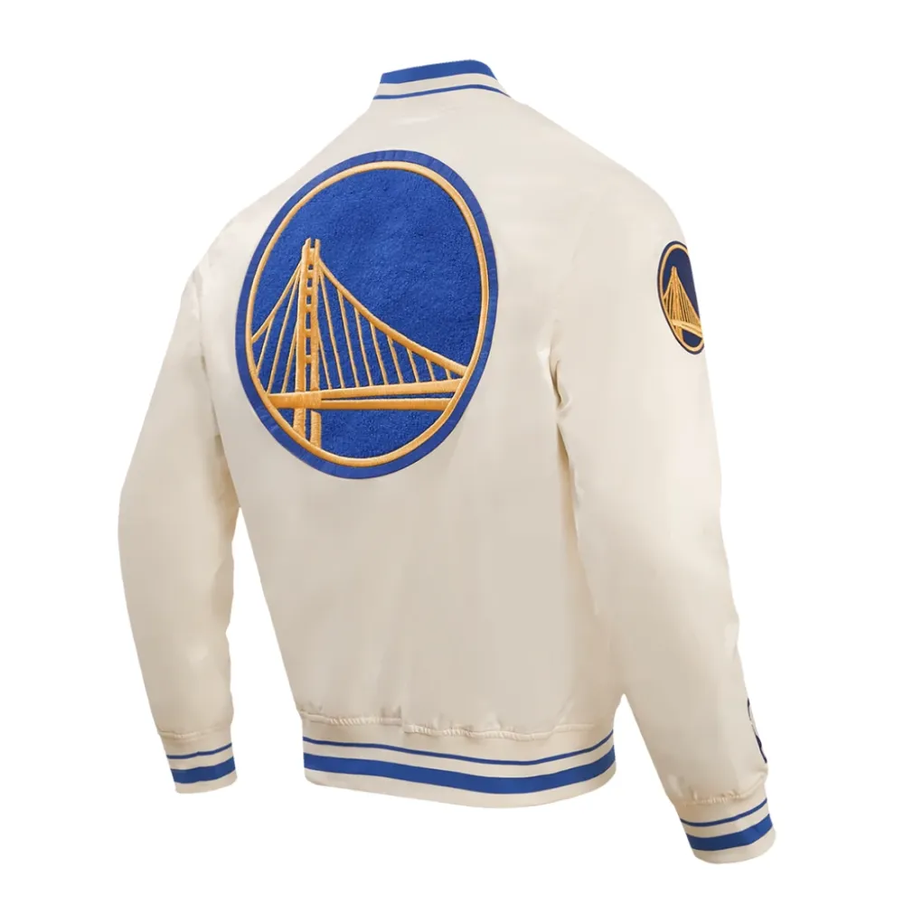 Golden-State-Warriors-Retro-Classic-Full-Snap-Satin-Varsity-Jacket-Cream-3
