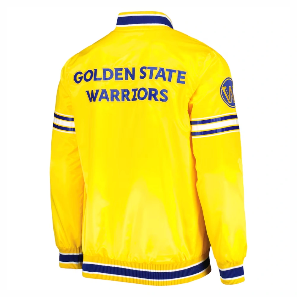 Golden-State-Warriors-Slider-Full-Snap-Satin-Varsity-Jacket-Yellow-4