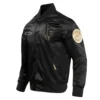 Houston-Rockets-Pro-Standard-Gold-Logo-Black-Satin-Varsity-Jacket-1