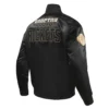 Houston-Rockets-Pro-Standard-Gold-Logo-Black-Satin-Varsity-Jacket-3