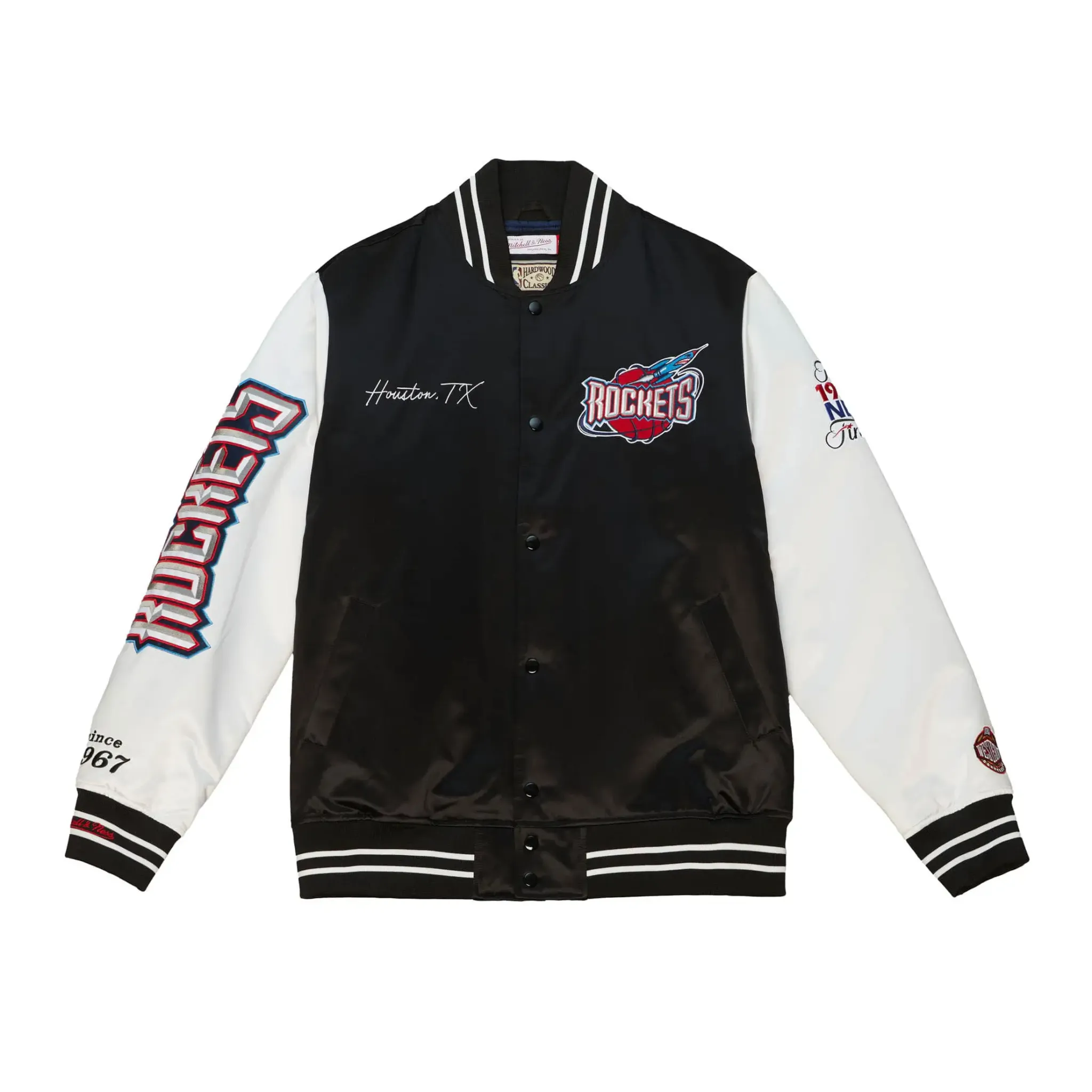 Houston-Rockets-Team-Origins-Satin-Black-White-Varsity-Jacket-1