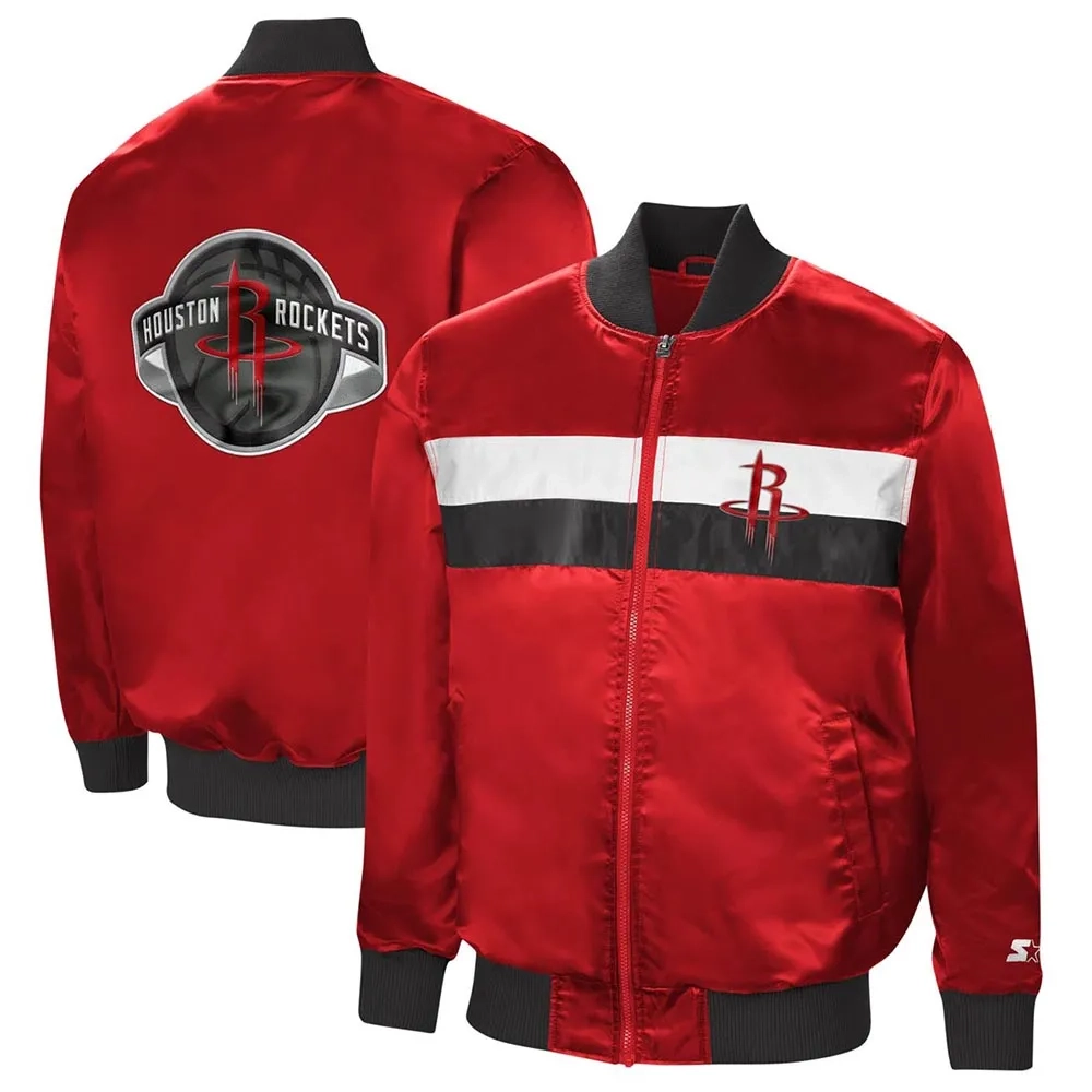 Houston-Rockets-The-Ambassador-Satin-Varsity-Jacket-Red-4