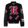Houston-Rockets-Wool-Leather-Old-English-Varsity-Jacket-Black-1