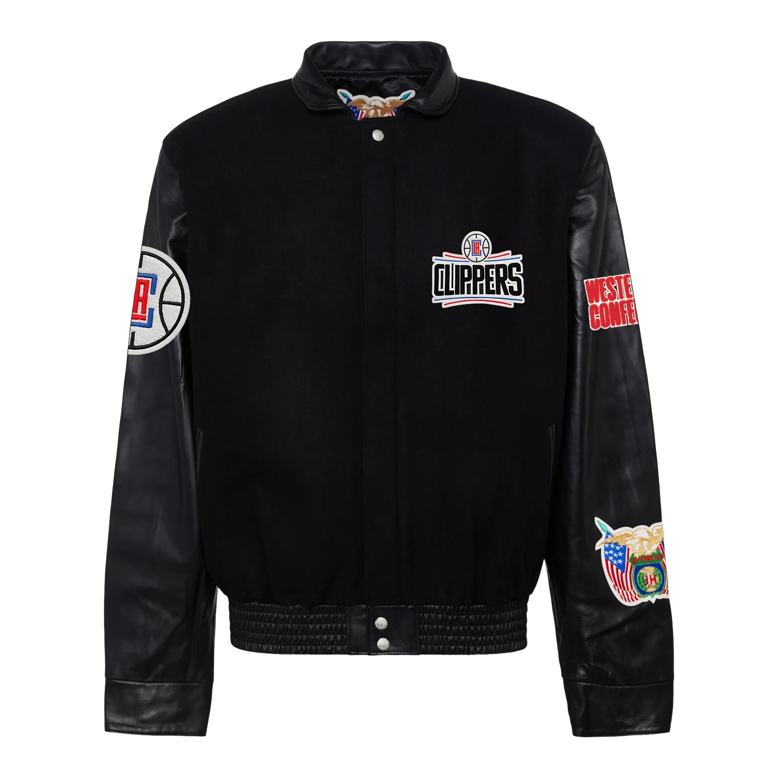 Los-Angeles-Clippers-Full-Leather-Varsity-Jacket-Black