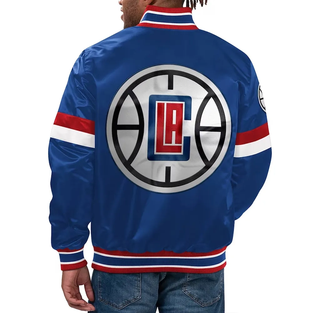 Los-Angeles-Clippers-Home-Game-Satin-Varsity-Jacket-Blue
