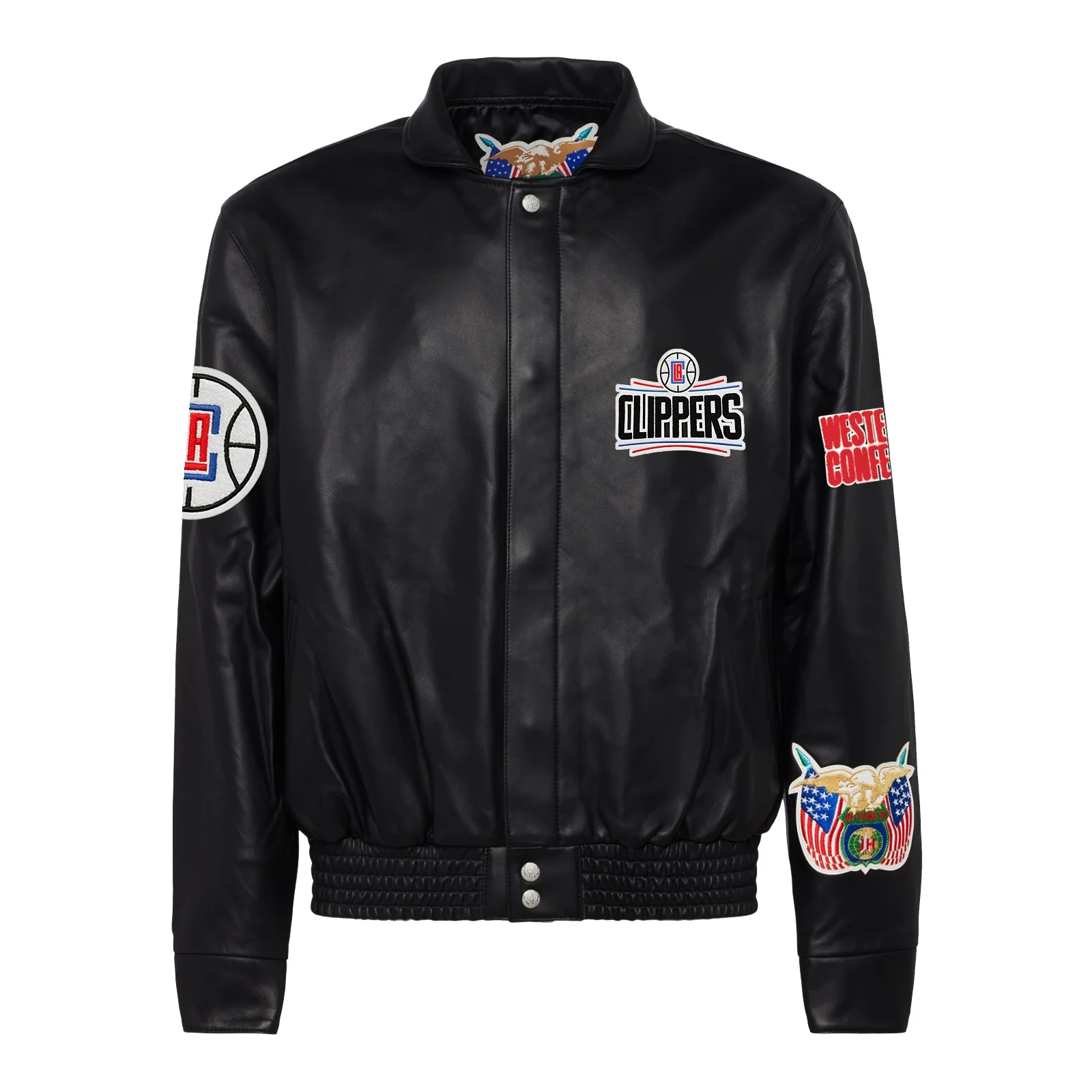 Los-Angeles-Clippers-Jeff-Hamilton-Full-Leather-Jacket-Black-1
