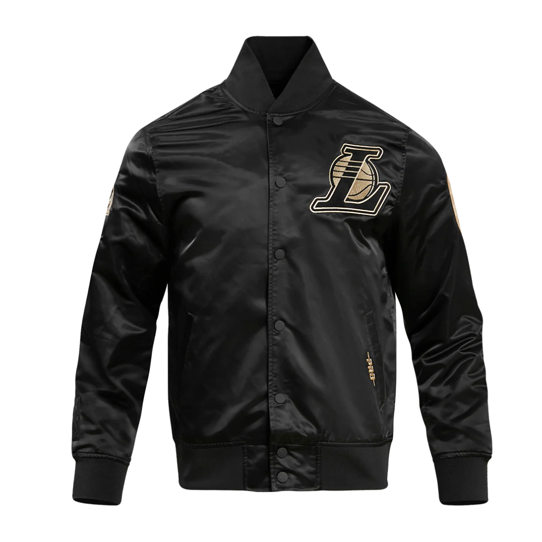 Los-Angeles-Lakers-Black-Gold-Full-Snap-Satin-Varsity-Jacket-Black-1
