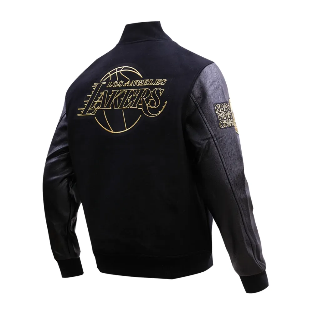 Los-Angeles-Lakers-Black-Gold-Wool-Leather-Varsity-Jacket-Black-3