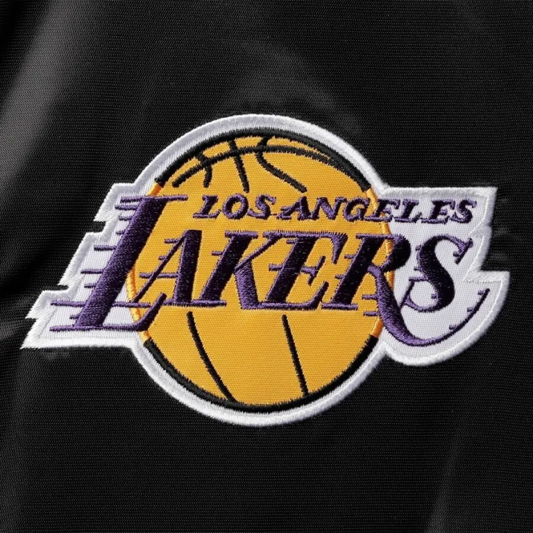 Los-Angeles-Lakers-Enforcer-Full-Snap-Satin-Varsity-Jacket-Blackyellow-1