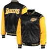 Los-Angeles-Lakers-Enforcer-Full-Snap-Satin-Varsity-Jacket-Blackyellow-2