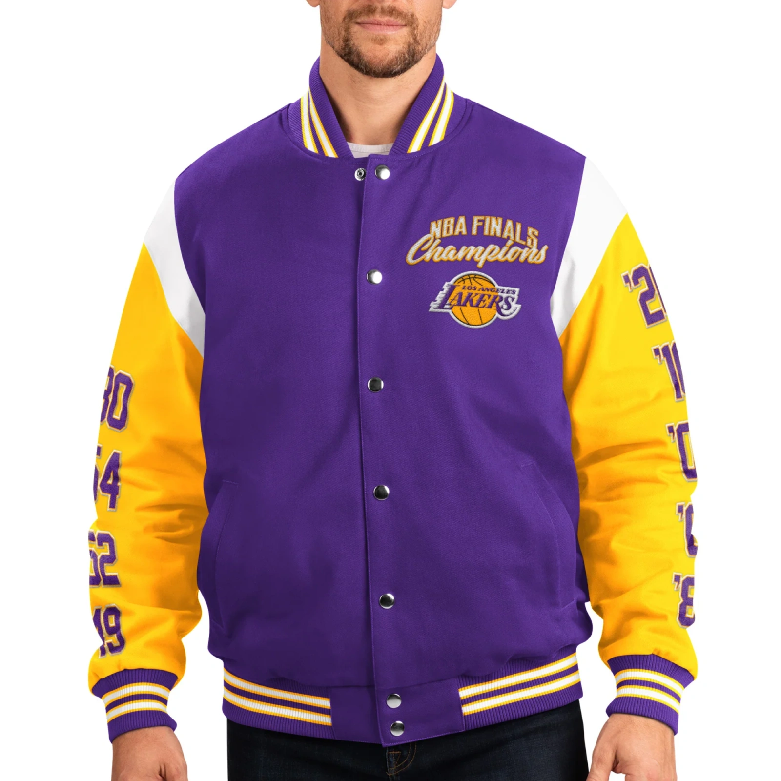 Los-Angeles-Lakers-Franchise-Purple-Yellow-Wool-Varsity-Jacket-1