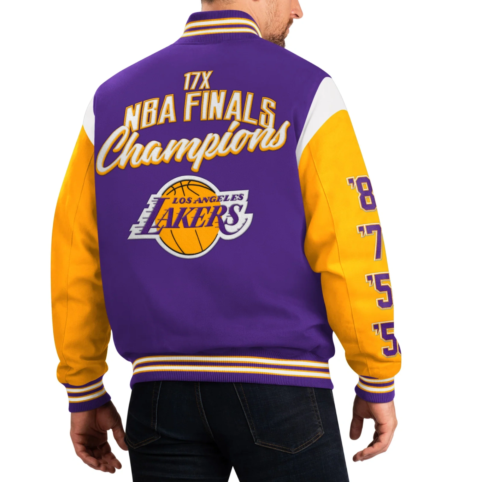 Los-Angeles-Lakers-Franchise-Purple-Yellow-Wool-Varsity-Jacket-2