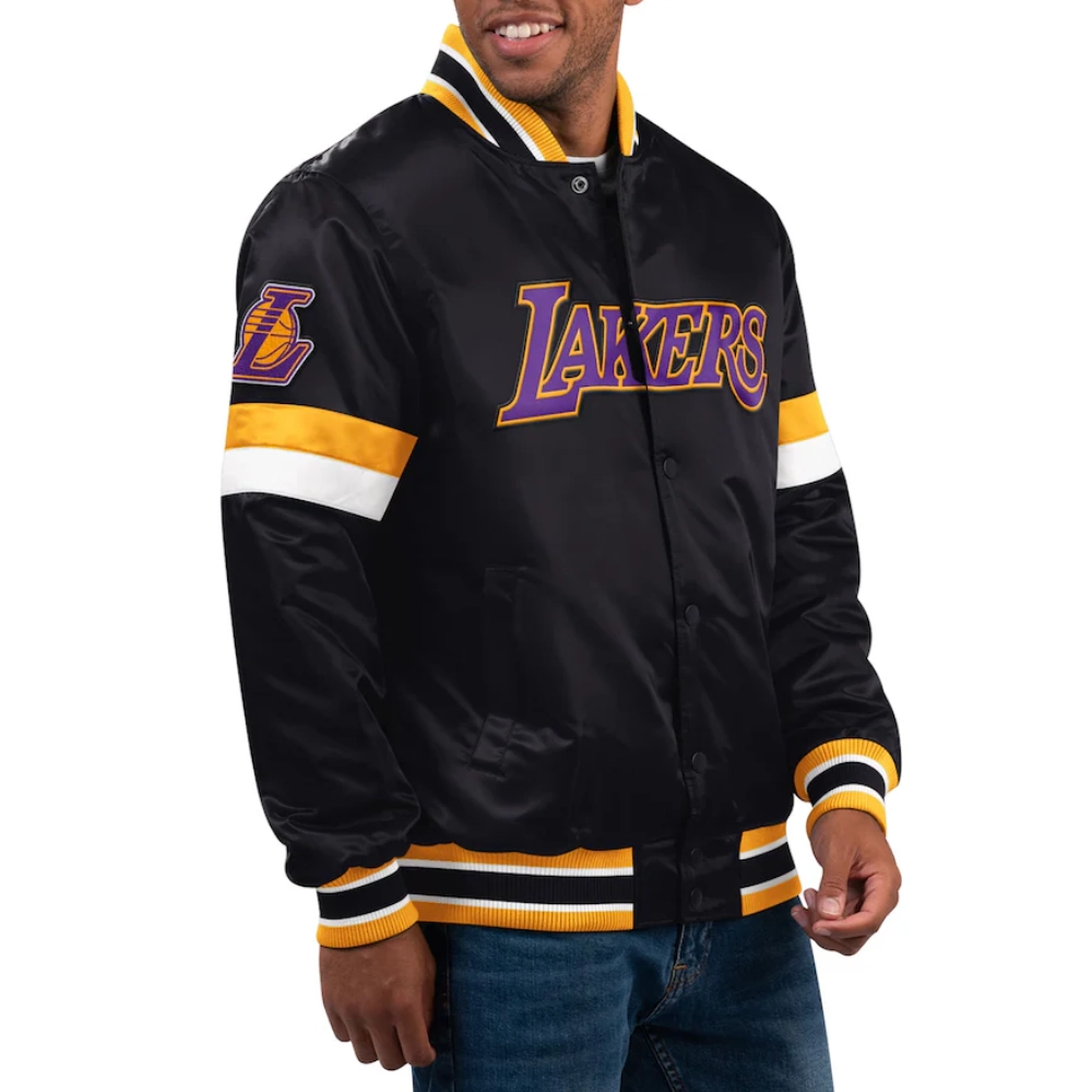 Los-Angeles-Lakers-Home-Game-Satin-Varsity-Jacket-Black-1
