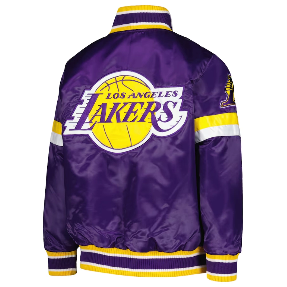 Los-Angeles-Lakers-Home-Game-Satin-Varsity-Jacket-Purple
