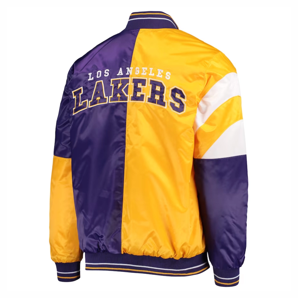 Los-Angeles-Lakers-Leader-Satin-Varsity-Jacket-–-YellowPurple-5