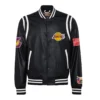 Los-Angeles-Lakers-Leather-Varsity-Jacket-Black-1