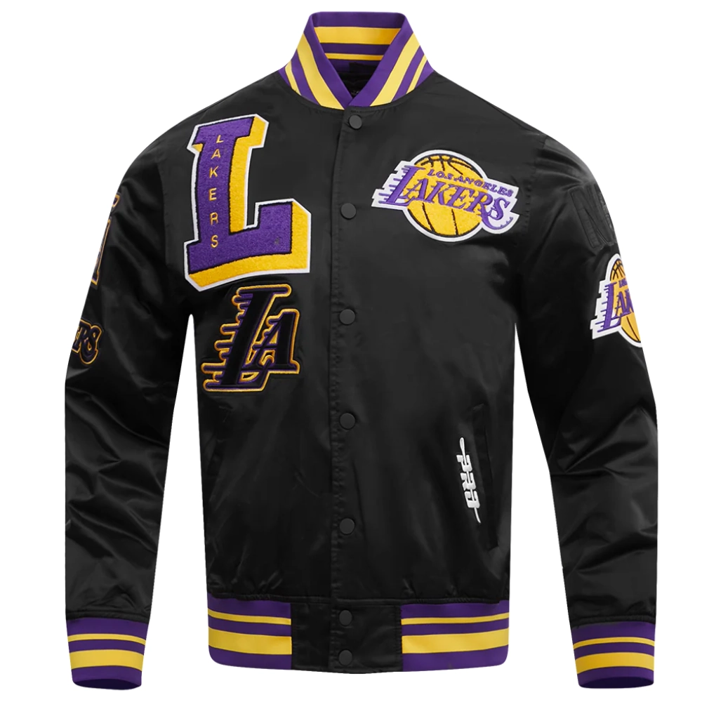 Los-Angeles-Lakers-Mashup-Full-Snap-Satin-Varsity-Jacket-Black-8