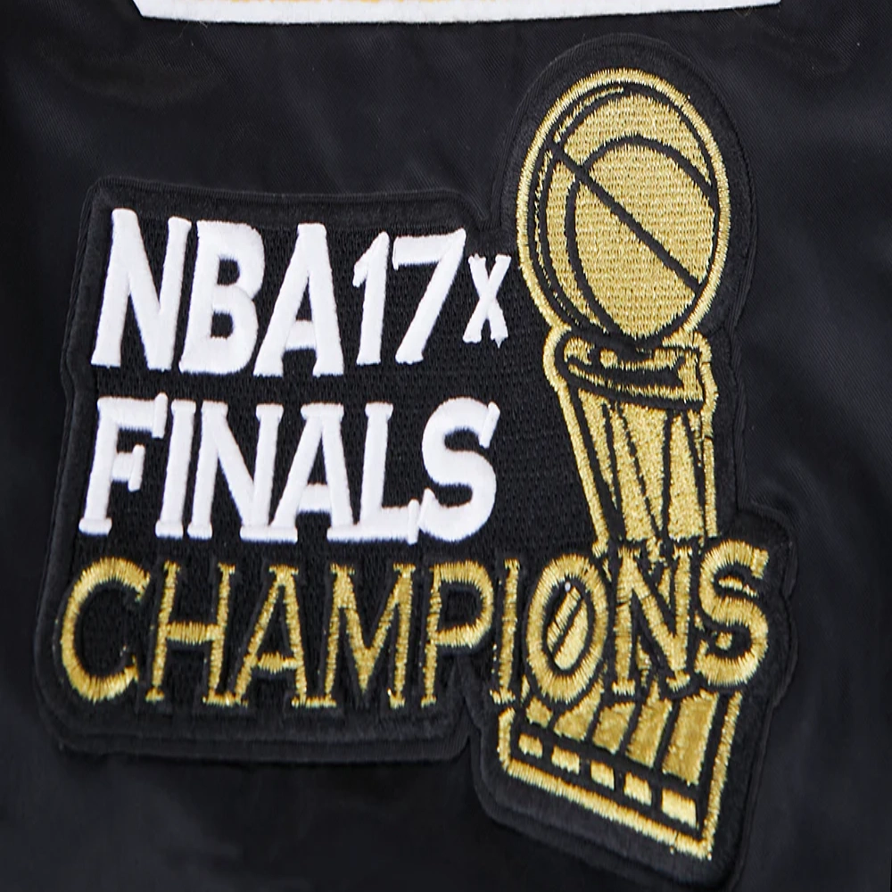 Los-Angeles-Lakers-Mashup-Logo-Full-Snap-Satin-Varsity-Jacket-Black-4