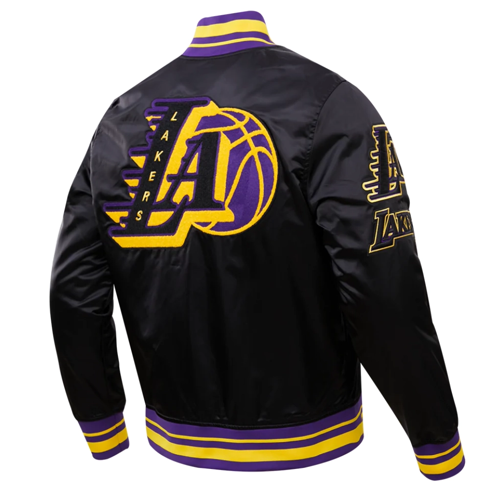 Los-Angeles-Lakers-Mashup-Logo-Full-Snap-Satin-Varsity-Jacket-Black-8
