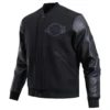 Los-Angeles-Lakers-Pro-Standard-Triple-Black-Varsity-Jacket-1