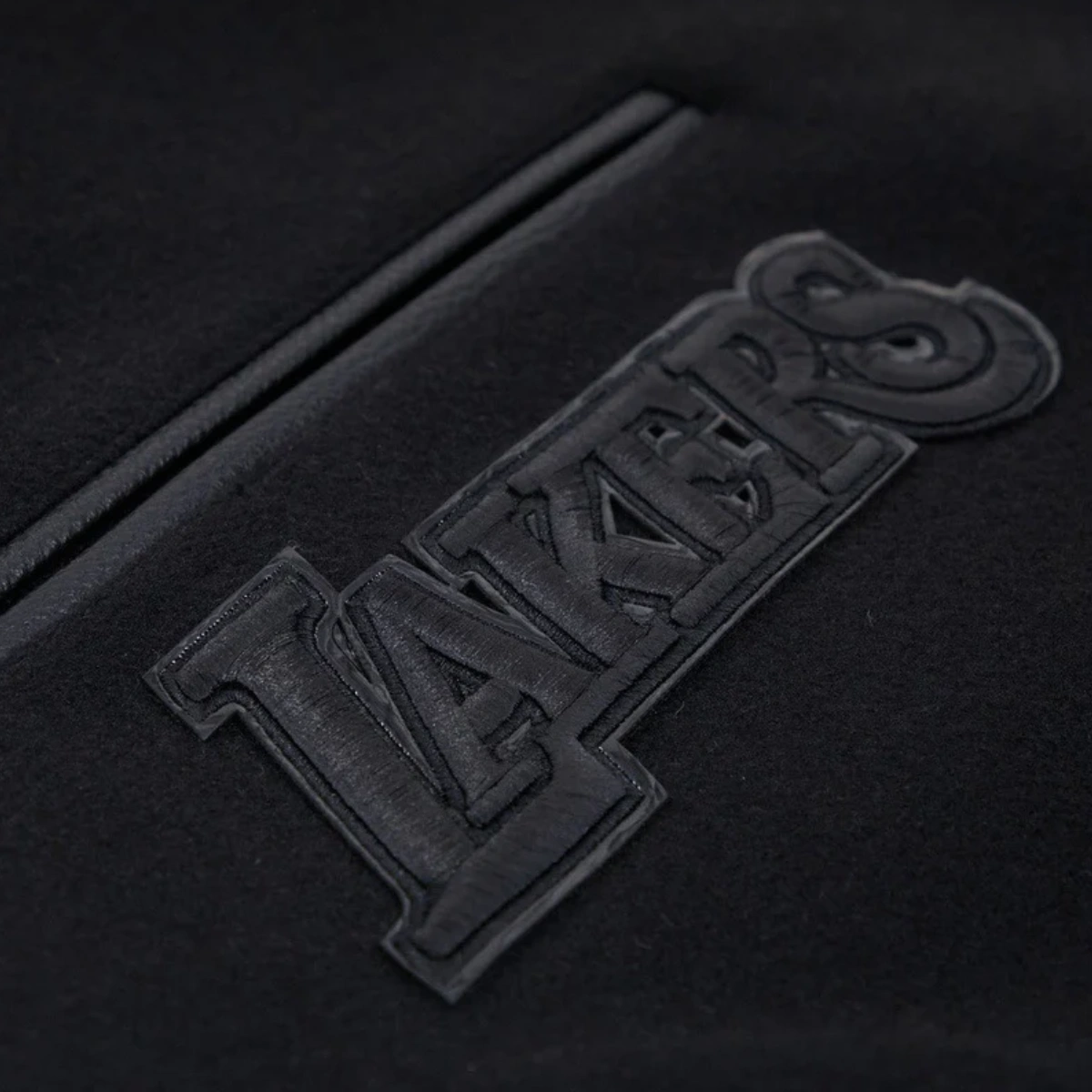 Los-Angeles-Lakers-Pro-Standard-Triple-Black-Varsity-Jacket-5