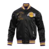 Los-Angeles-Lakers-Retro-Classic-Full-Snap-Satin-Varsity-Jacket-Black-1