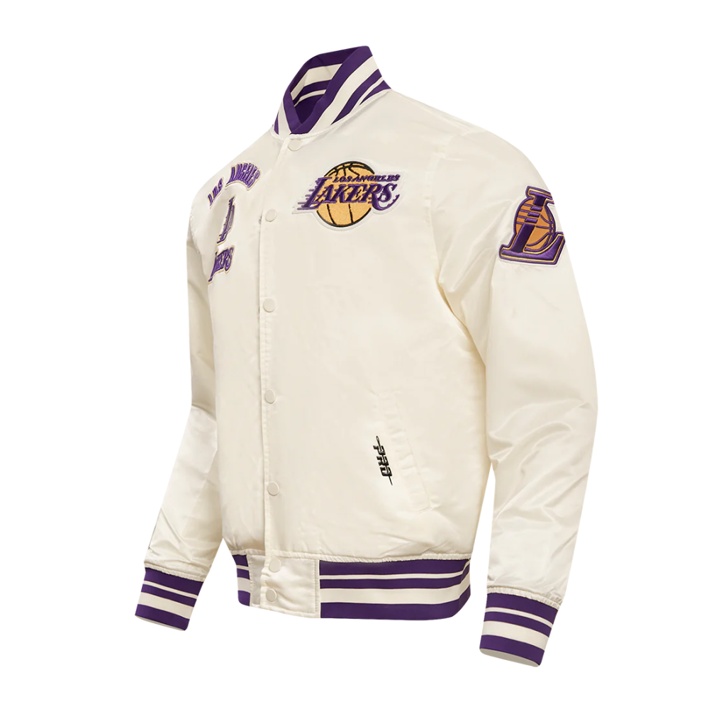 Los-Angeles-Lakers-Retro-Classic-Full-Snap-Satin-Varsity-Jacket-Cream-2